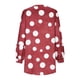 thumbnail image 5 of ICHUANYI Clearance Woman Fashion Long Sleeves Wave Point Comfortable Leisure Loose Round Neck Color Blocking Tops Blouse(Red, M) ICHUANYI WER2023081507520, 5 of 6