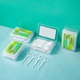 thumbnail image 2 of 50 palillos de hilo dental desechables para el hogar de grado alimenticio en caja de plástico de alta tensión, 2 of 5