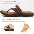 thumbnail image 3 of Sandalias ortopédicas para mujer COFACE con espuma viscoelástica y soporte de arco, 3 of 7