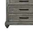 thumbnail image 4 of Benjara BM314412 54 in. Fimmy Rustic Gray Wood Finish & Black Tall Dresser Chest with 5 Drawers, 4 of 6