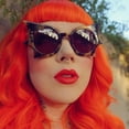 thumbnail image 6 of Fvsianol Punk Sunglasses Sunglasses Retro Bat Shape Sunglasses Unisex Punk Eyewear 1 Pair, 6 of 8