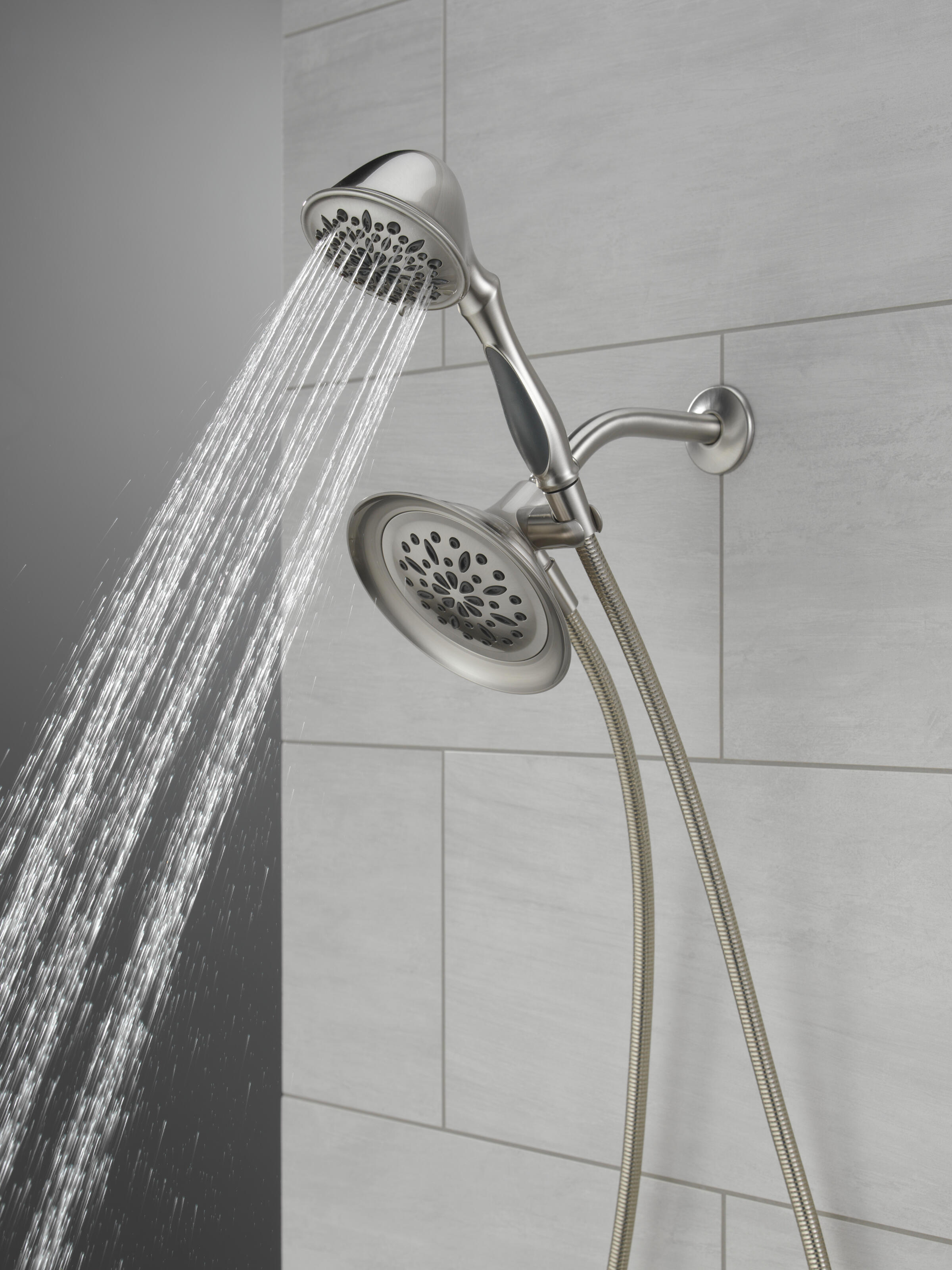 Better Homes & Gardens 6-Setting Combo Shower in Brushed Nickel