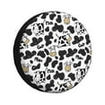thumbnail image 1 of Fotbe Cow Funda de Llanta de Repuesto con Estampado, Engrosada, Ajuste Universal para Jeep, Remolque, RV, SUV, Camión-15 inch, 1 of 6
