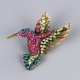 thumbnail image 2 of Conjunto De Broches Para Mujer Búho Abeja Libélula Pavo Real Colibrí Broche De Cristal Colorido Broche De Cristal Para Decoración De Ropa 5 Uds Cateissary AP005558-00, 2 of 6
