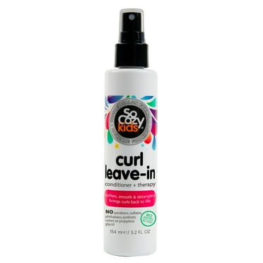 SoCozy Kid's Curl Leave-in Spray Conditioner with Olive & Jojoba Oil, All Hair Types, 5.2 oz