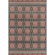 Momeni Baja Polypropylene Machine Made Indoor Outdoor Rug (3'11" X 5'7" - Charcoal)