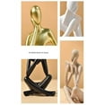 thumbnail image 6 of Gmogad Creative Abstract Thinker Bookend for Home Aesthetic, Study, and Wine Cabinet – Stylish Shelf Decor Accent and Thoughtful Gift for Living Room, Bar, or Coffee Shop KhakiA, 6 of 6
