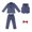 AB37 Grey, variant on Bainana Boys Christmas Outfit Set Long Sleeve Solid Color Gentleman Suit 4 Pieces Clothes Set Big Kids Relaxed Fit Party Wear