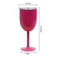 thumbnail image 6 of tasrioml 10 Oz Insulated Cocktail Glass Double Walled High-foot Lidded Tumbler for Cocktails Wine Cold Drinks Stainless Steel Wine Glass, 6 of 8