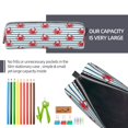 thumbnail image 5 of Honeii Cute Red Crabs With Nautical Pattern Pencil Case, Pencil Pouch, Pencil Case Small, Pencil Pouch Aesthetic, PVC Pencil Pouch, Pencil Bag, Makeup Pouch, 5 of 7