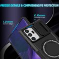 thumbnail image 2 of for Samsung Galaxy Note 20 Ultra Case with Camera Sliding Cover, [Compatible with MagSafe] with Magnetic Ring Kickstand, Military Grade Heavy Duty Protection Phone Case for Galaxy Note 20 Ultra, Black, 2 of 10