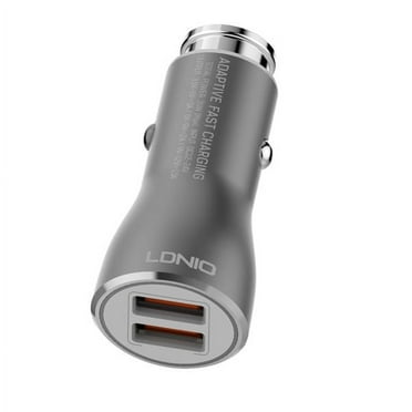36W Fast Car Charger for iPhone 15/Pro/Max/Plus - 2-Port USB Type-C Cable Power Adapter DC Socket