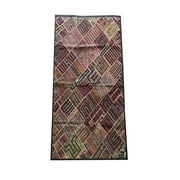Mogul Ethnic Wall Tapestry Kutch Embroidered Patchwork Handmade Indian Table Topper Wall Art