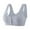 Gray, variant on Loopsun Plus Size Bras for Women, Womens Fashion Front Buckle Seamless Thin Style without Steel Ring Bra Style Bra Black L