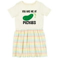 thumbnail image 3 of Inktastic You Had Me at Pickles Girls Toddler Dress, 3 of 5