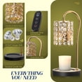 thumbnail image 5 of Candle Warmer Lamp with Timer, Electric Candle Warmer Light for Bedroom, Home Decor Candles Gifts for Women, Dimmable Wax Melts Warmer for Scented Wax (2 x GU10 Bulbs Included), Black, 5 of 8