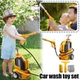 thumbnail image 2 of Kids Electric Car Wash Toy Set, Toddler Pretend Play Cleaning Kit with Towel, Rag & Sponge, Realistic Water Flow for Motor Skill Development, 2 of 8