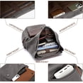 thumbnail image 5 of SPEKSEE Retro Canvas & Leather Laptop Backpack, Unisex 16 Inch Computer Bag for Work Travel & University, Vintage Style Rucksack, 5 of 7