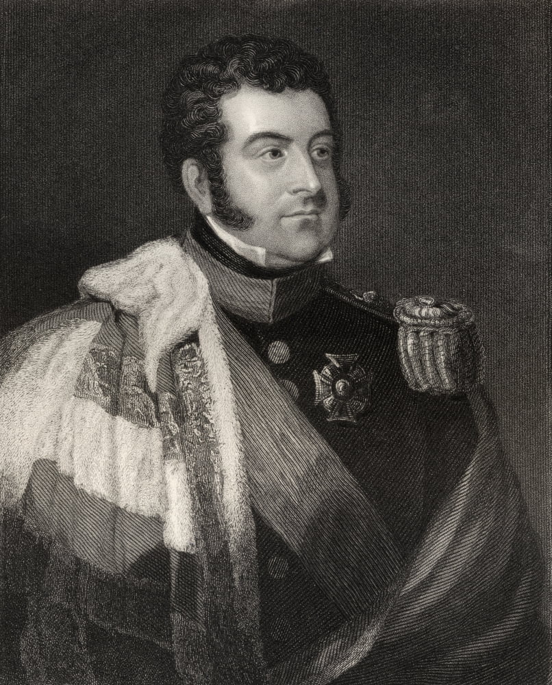 George Augustus Frederick Fitzclarence 1St Earl Of Munster 1794 To 1842 Illegitimate Son Of William Iv British Major-General Engraved By Engraved By W H Cook After J Atkinson From The Book National Po