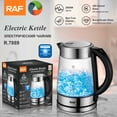 thumbnail image 2 of G Need Speed-Boil Water Electric Kettle, 1500W 1.7L, Borosilicate Glass, Auto Shut-Off, Cool Touch Handle, LED Light, 2 of 6