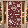 thumbnail image 5 of Festive Christmas Decor Holiday Banner Winter Scene for Christmas Party Indoor Events Festive Decorations, 5 of 9