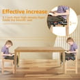 thumbnail image 6 of Dznils Toddler Booster Seat for Dining Table, with Safety Buckles, Non-Slip Bottom, Navy Forest, 6 of 13