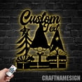thumbnail image 4 of Craftnamesign Custom Gnome Metal Wall Art LED Light, Gnome Lover Name Sign, Christmas Decor, 4 of 5