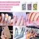 thumbnail image 4 of Parche de polvo de destello láser, bloque de polvo de destello de uñas, destello holográfico con diferentes tamaños y formas, 4 of 5
