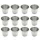 thumbnail image 1 of BRIGHTFUFU 12pcs vasos de chupito de acero inoxidable vaso portátil para beber bebidas espirituosas copas de vino sostenedor de salsa (45 ml), 1 of 7