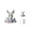 E, variant on YingYouFu Easter 2D Acrylic Table Decoration Bunny Shape Stand for Home Living Room Bedroom Festive Centerpiece