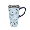thumbnail image 1 of Ceramic FLOMO 360 Travel Cup, 17 oz. w/Box, Falling Snowflakes, 1 of 2