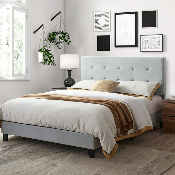 Queen Bed Frame Size, Headboard For Bed On Floor