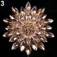 thumbnail image 5 of SmartBy Women Fashion Shiny Alloy Rhinestone Flower Wedding Bridal Bouquet Brooch Pin, 5 of 6