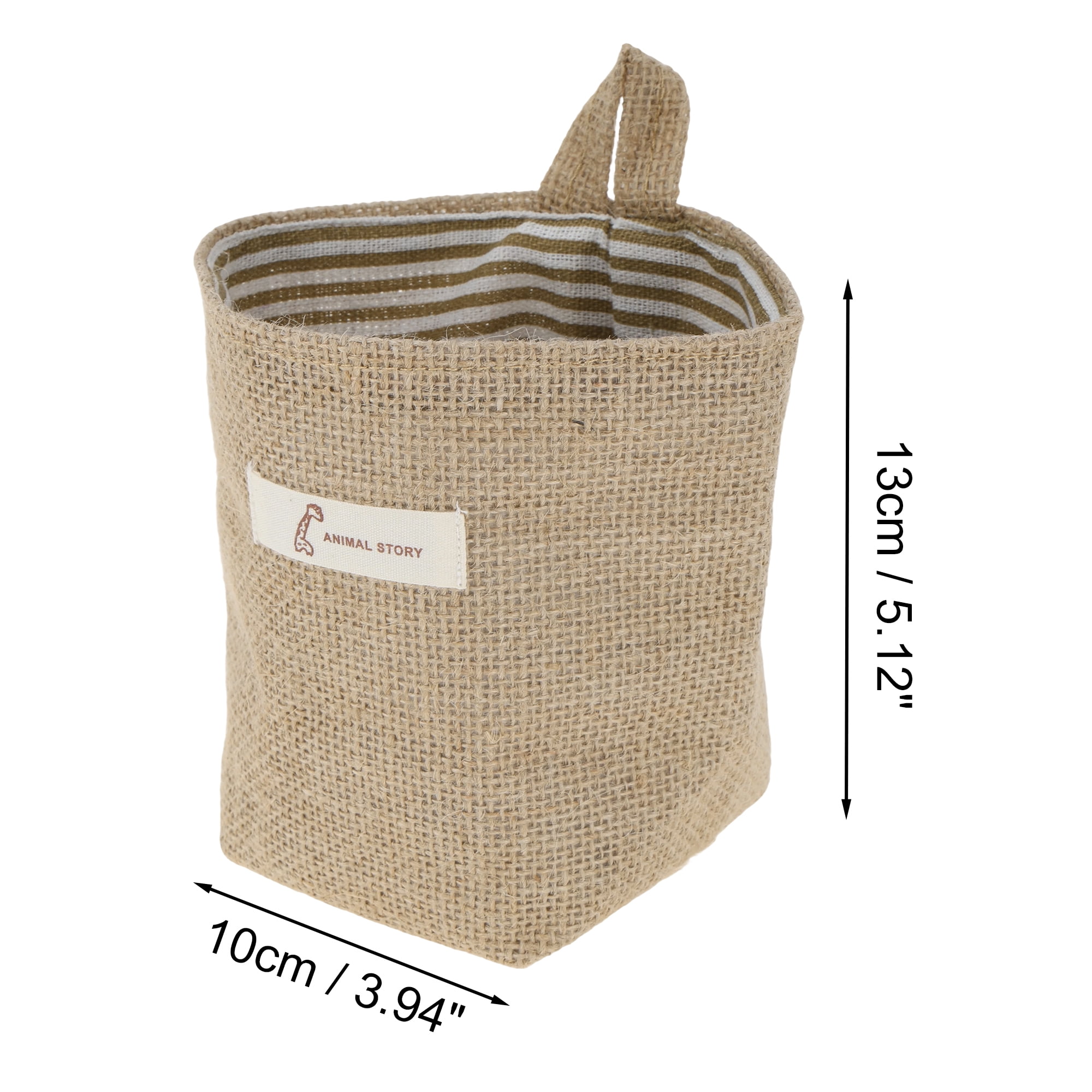 Unique Bargains Simple Durable Hanging Storage Bags 1 Pc Yellow Brown, Light Yellow