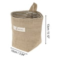 thumbnail image 3 of Ofertas Únicas 1 Pc Bolsa de Almacenamiento Colgante Duradera Amarillo Marrón Amarillo Claro Mezcla de Algodón y Lino, 3 of 5