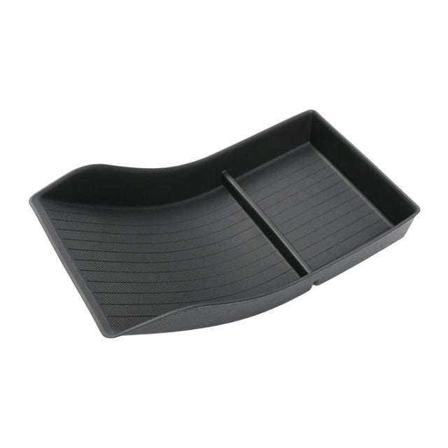 Caja de almacenamiento central, caja de almacenamiento para reposabrazos, caja de almacenamiento antideslizante para reposabrazos para Model3 Y Estilo A Negro