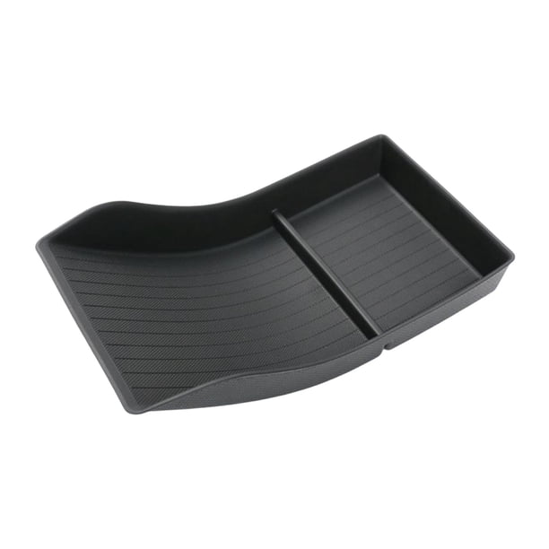 Caja de almacenamiento para consola central Bandeja organizadora para consola central Durable Antideslizante Resistente Estilo A Negro
