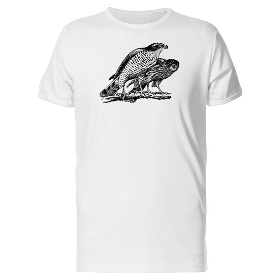 Bird Northern Goshawk Sketch T-Shirt Men -Image by Shutterstock, Male Large