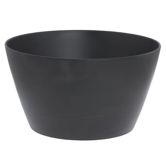 HUBERT® Serving Bowl, Black Melamine - 12" Dia x 6 1/2" D