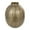 Brass Snakeskin Inspired Abstract Round 9" x 9" x 12", variant on DecMode Brass Metal Snakeskin Inspired Decorative Vase with Dimensional Wavy Accents, 7" x 7" x 17"