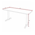 thumbnail image 3 of Regency Cain 84 x 24 in. T-Base Training Seminar Table- Neo Walnut & 3 Cadence Nesting Chairs, 3 of 10