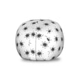 thumbnail image 1 of Abstract Storage Toy Bag Chair, Stars Space Constellation Cosmos Galaxy Sky Doodle, Stuffed Animal Organizer Washable Bag, Large Size, Charcoal Grey and White, by Ambesonne, 1 of 3
