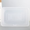 thumbnail image 2 of Yuarrent Caja de almacenamiento del envase de comida del refrigerador de la cocina de los accesorios plásticos con la manija Organizadores de utensilios de cocina Transparente Yuarrent JJ22820-01, 2 of 6