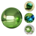 thumbnail image 6 of Stainless Steel Gazing Globe Mirror Ball, Colorful and Shiny Addition to Any Garden or Home. Sparkling Green (5.9 Inch), 6 of 11