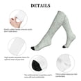 thumbnail image 5 of Lsque Retro Snake Pattern Sport Compression Socks for Men & Women 15-20 mmHg Knee High Nurse Pregnant Running Medical and Travel Athletic, 5 of 6