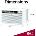 thumbnail image 3 of LG 11,200 BTU 230-Volt Through-the-Wall Air Conditioner with Heat and Remote, 3 of 5