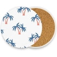 thumbnail image 5 of Coasters for Drinks Set of 4 Pieces Absorbent Ceramic Coasters with Cork Base, Minimalist Coconut Tree Coffee Coaster Great Gift for Table, Housewarming, Birthday, Kitchen, Home Decor Cup Coasters, 5 of 5