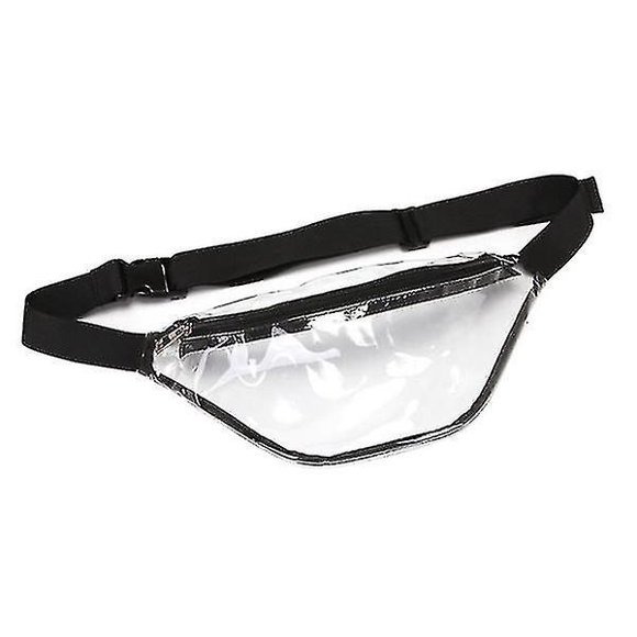 Fashion Waterproof Waist Bag Pvc Transparent Fanny Pack Beach Bag For Men Women (black)