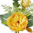 thumbnail image 4 of Mainstays 9" Artificial Mini Yellow Cabbage Rose Bouquet Pick, 4 of 5