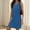 01 Blue, variant on Maxi Dresses for Seniors Mini Dress Casual Loose Sleeveless Crewneck Slit Basic T Shirt Dresses with Pockets